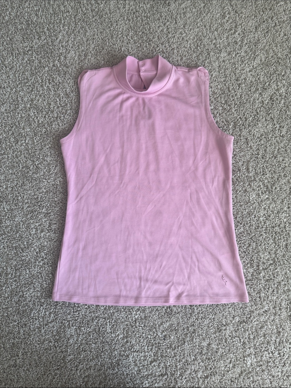 A. Putnam Sleeveless Mock Neck Top in Light Pink